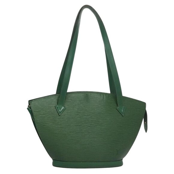 LOUIS VUITTON Epi Saint Jacques Poignees Long Bag Green - Picture 1 of 15